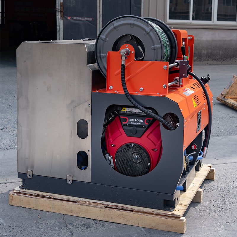 AMJET New High Pressure Water Jet Drain Cleaner Sewer Jetter Drain Cleaning Machine For 75-600mm Pipe Cleaning