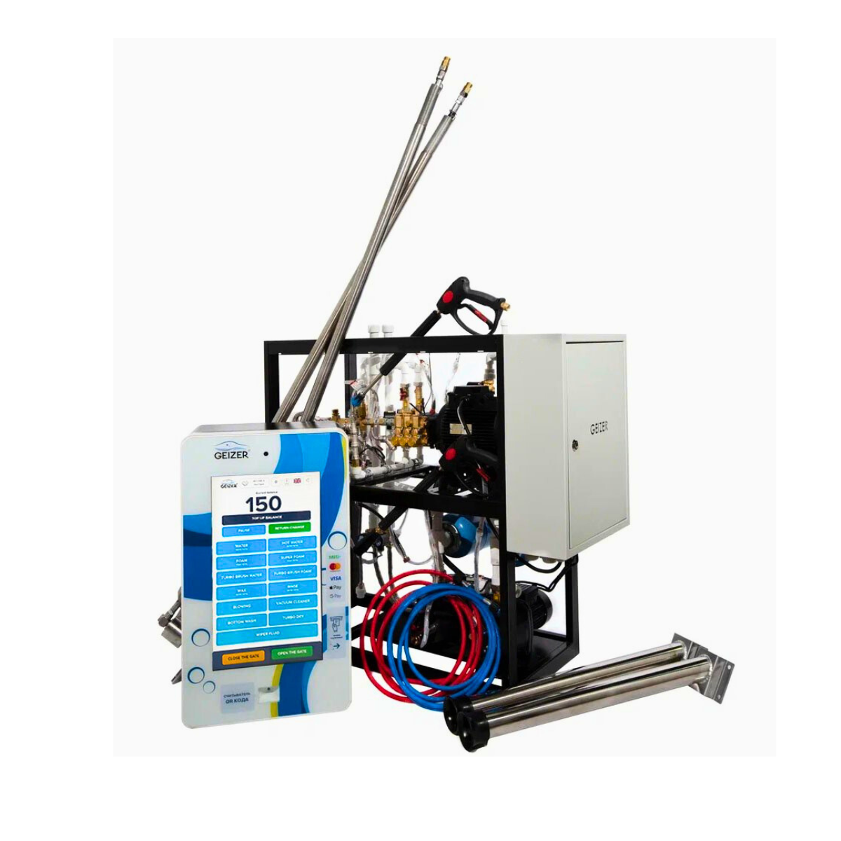 GEIZER 2024 Electric 1500W High Pressure Water/Foam Gun Sprayer PP Self-Service Car Wash Product Car Washer Manufacturer