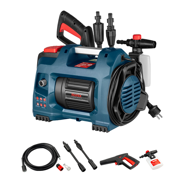 Ronix Carwash RP-U100C 1400W 100BAR Power Wholesale Car Cleaning Adjustable Spray Gun Car Wash Machine High Pressure Washer