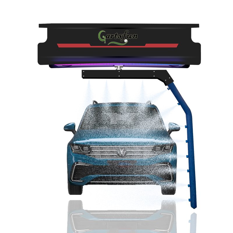 Automatic hydraulic 360 single arm touchless car wash machine car washer