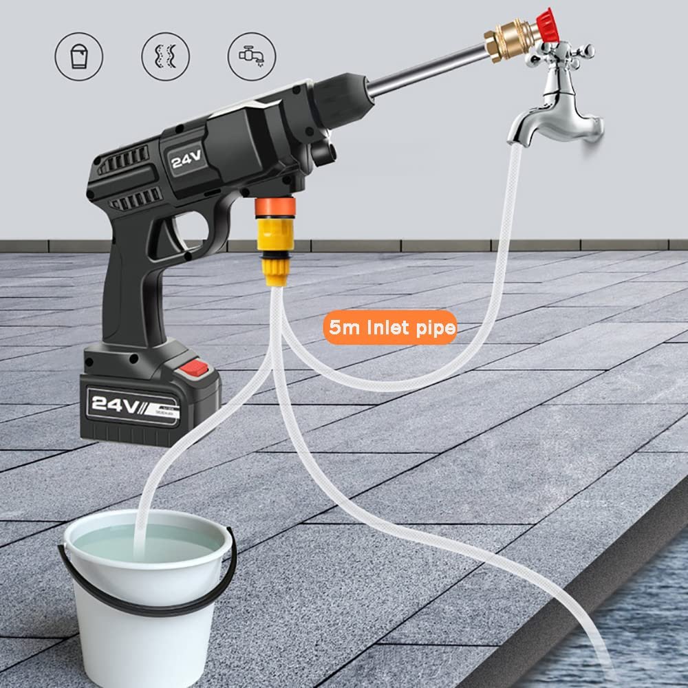 WG16 Wireless Lithium Battery Auto Cleaning Car Washing Machine Cordless Plastic Car Washer