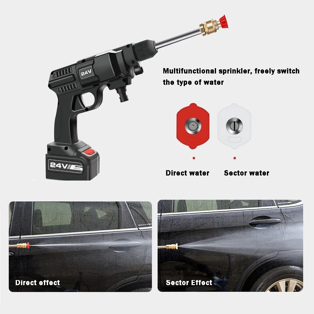 WG16 Wireless Lithium Battery Auto Cleaning Car Washing Machine Cordless Plastic Car Washer