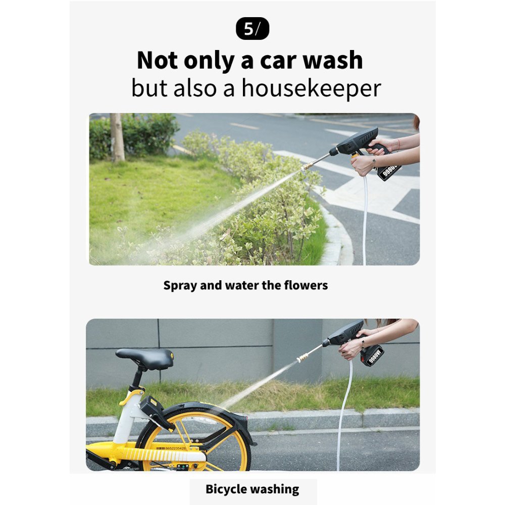 300W Rechargeable Mini Automatic Portable Electric Machine Household Electric High Pressure Car Washer Used For Sale