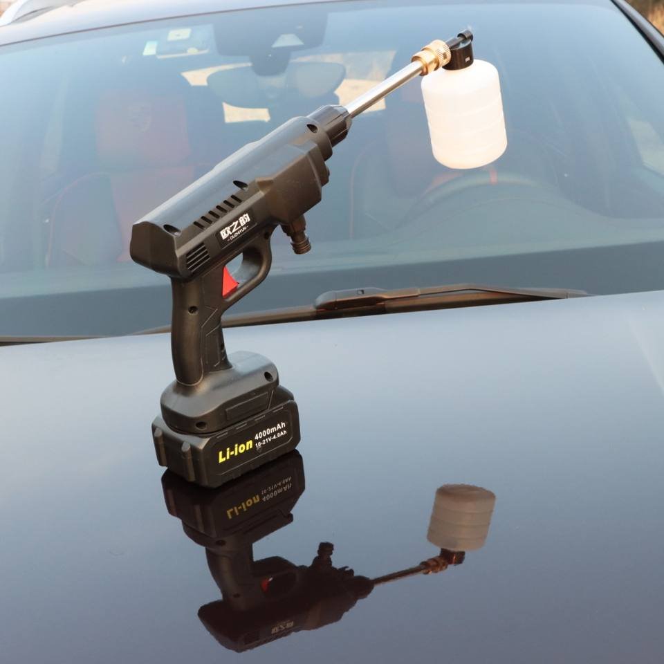 Portable Water High Pressure High Speed Motor Car Cleaning Pressure Washer Guns Lithium Battery Car Washer Machine