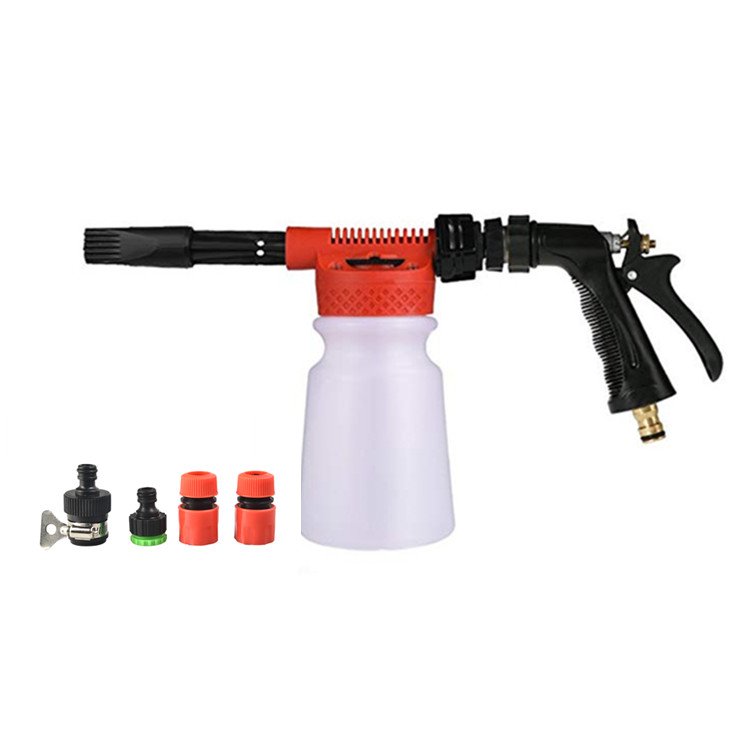 Low Pressure Garden hose Snow Foamer for Car, 900 ml Adjustable Foam Blaster Foam Car Wash Gun