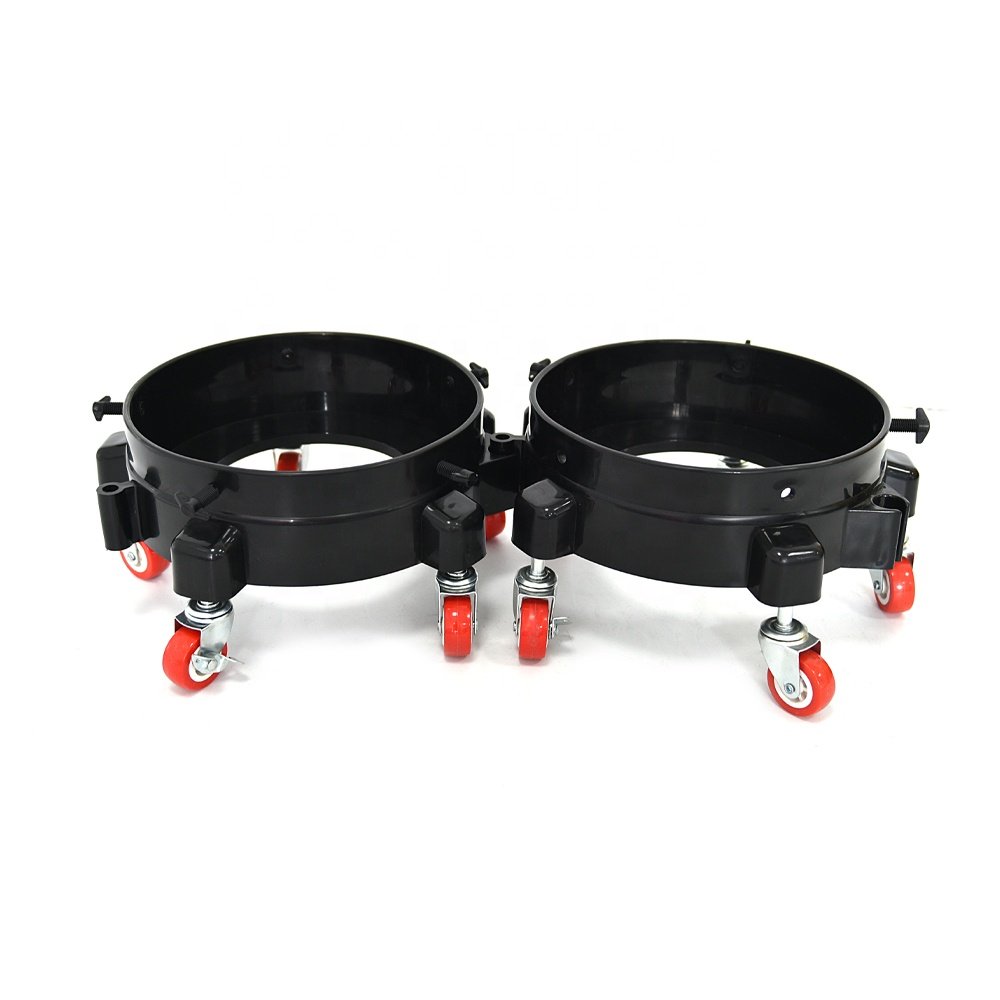 Plastic Bucket Dolly With 5 Wheels and 2 Locking Casters For Easy Car Washing