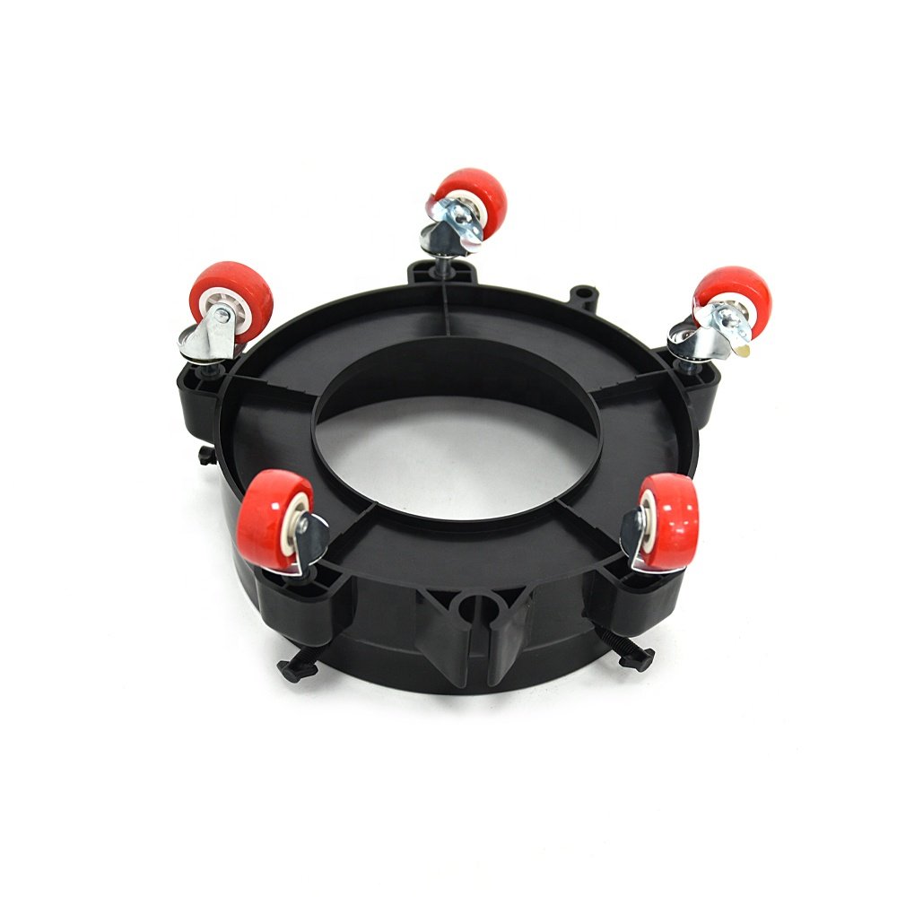 Plastic Bucket Dolly With 5 Wheels and 2 Locking Casters For Easy Car Washing