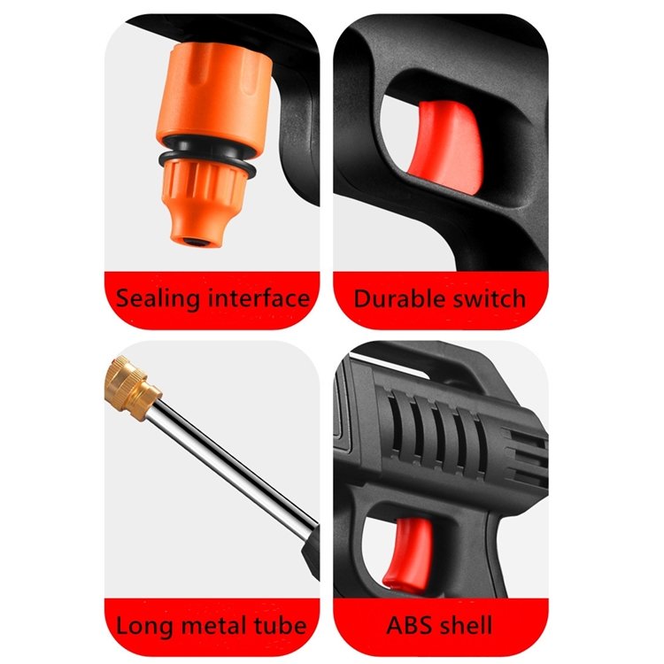 Pure Copper Motor Water Spray Gun Super Quick Cleaning Car Wash Machine Automatic High Pressure Small Car Washer for outdoor