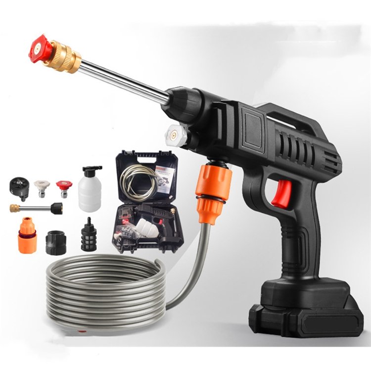 Pure Copper Motor Water Spray Gun Super Quick Cleaning Car Wash Machine Automatic High Pressure Small Car Washer for outdoor