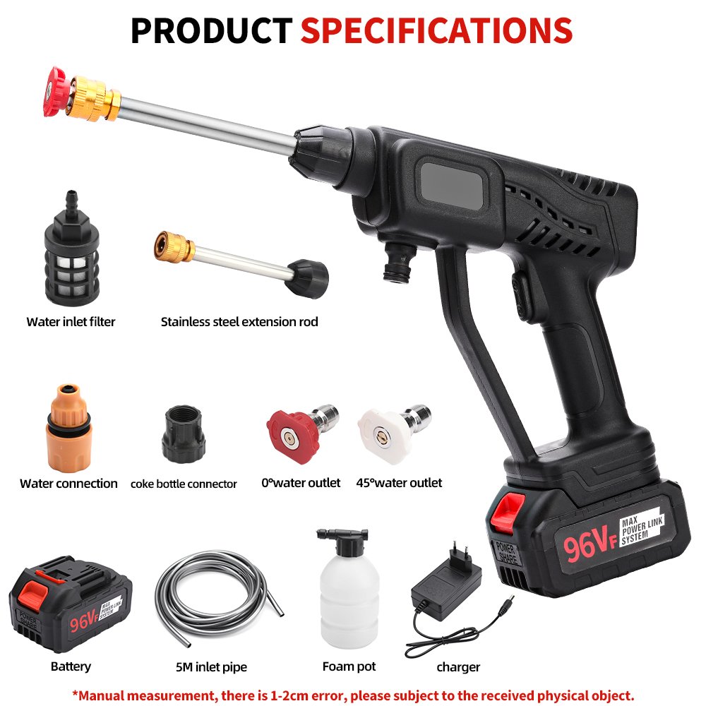 High-Pressure Cordless Household Portable Car Washer Machine