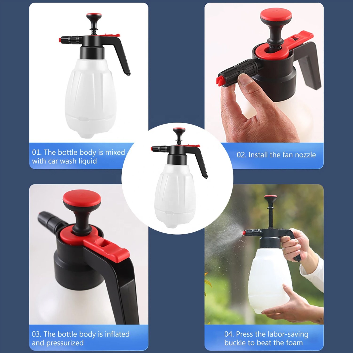 Mighty Garden Water Gun Power Blaster Auto Foam Lance Car Washer Sprayer Cleaning Tool