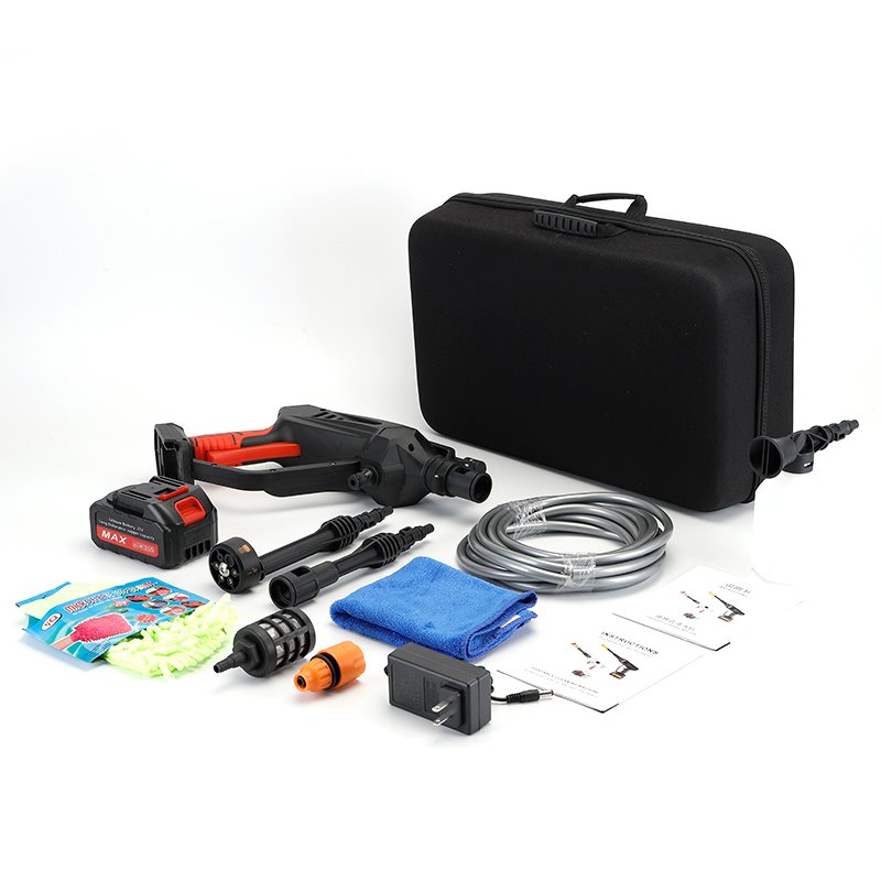 Portable Rechargeable Car Wash Cleaning Products Electric Car Washer with High Pressure Gun New Condition Motor Core Components