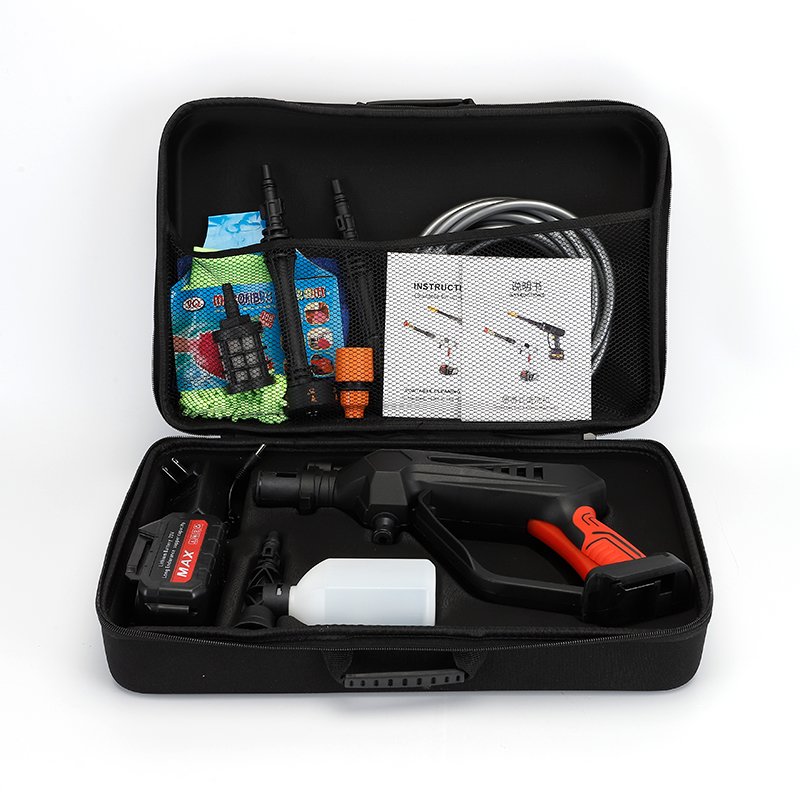 Portable Rechargeable Car Wash Cleaning Products Electric Car Washer with High Pressure Gun New Condition Motor Core Components