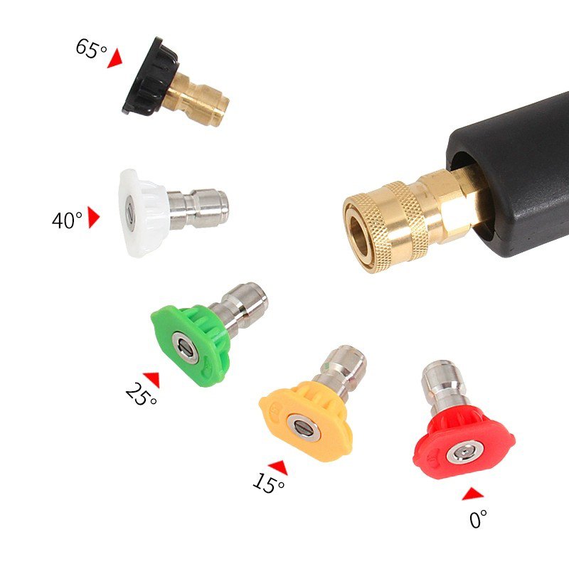 Lingzhen High Pressure Short Washer Gun M18 Quick Connector 5000PSI Car Washer Gun for Car Cleaning