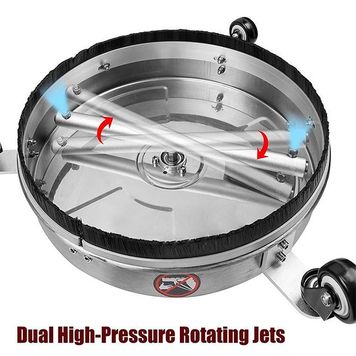 NBT 4000PSI High Pressure Surface Cleaner 13 Inch Portable Pressure Washer Ground Cleaner Road Cleaning
