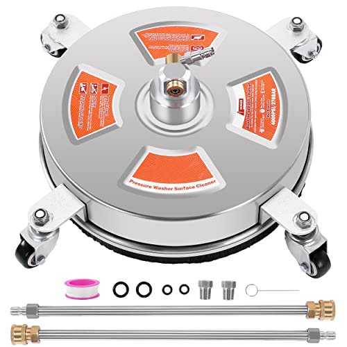 NBT 4000PSI High Pressure Surface Cleaner 13 Inch Portable Pressure Washer Ground Cleaner Road Cleaning