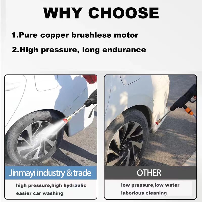 High Pressure Car Washer Gasoline Bottle Power JINYAO Sales Plastic Support Container Material Cleaner Machine Water Cleaning