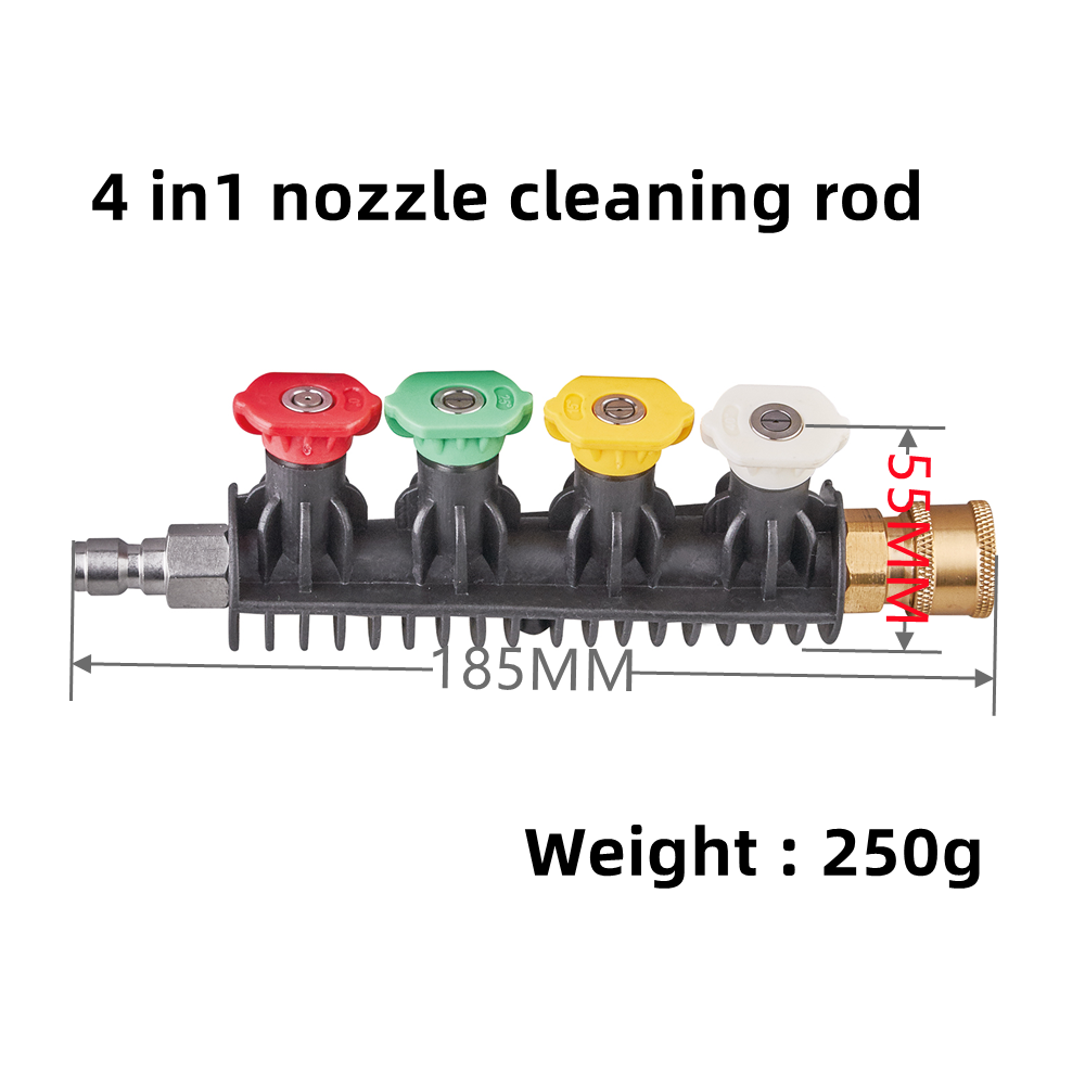 4 IN 1 color nozzle rod for high pressure wash car