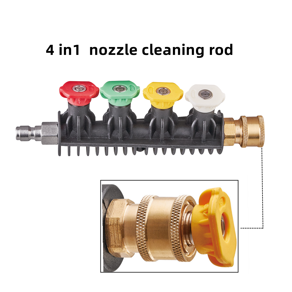 4 IN 1 color nozzle rod for high pressure wash car