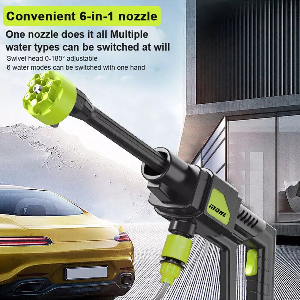 New 4000 PSI 300W Wireless High Pressure Car Washer Tool Kit Portable Wash Cleaner