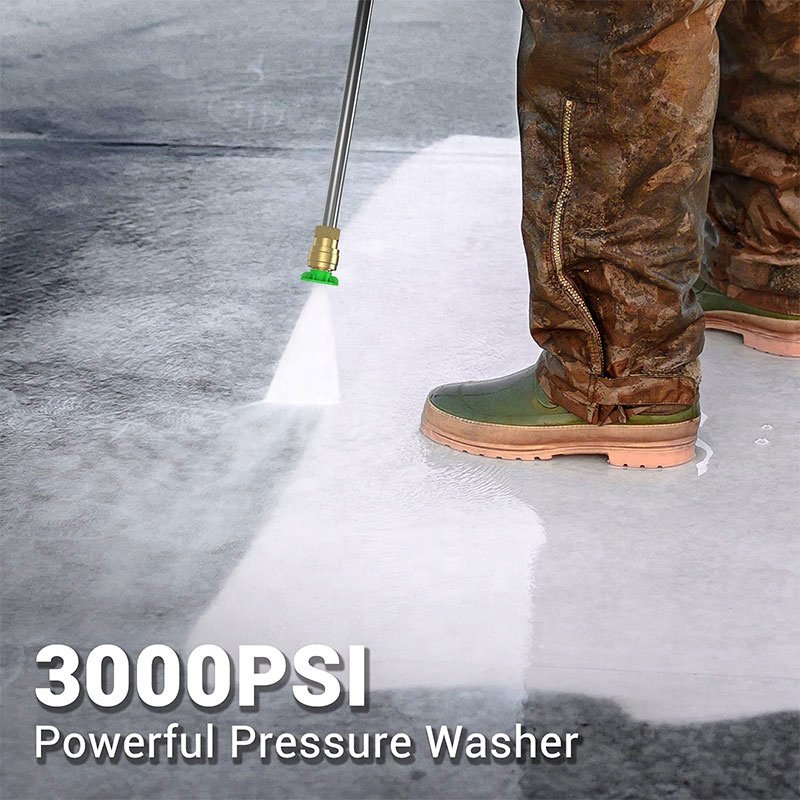 Altertool Electric Pressure Washer 3000PSI High Pressure Portable Car Washer With 4 Nozzles&Foam Cannon For Home Car