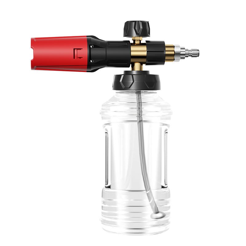 New Snow Foam Cannon Lance High Pressure Washer Gun Gar Detailing Red Black Hand Pump Car Washing Bottle