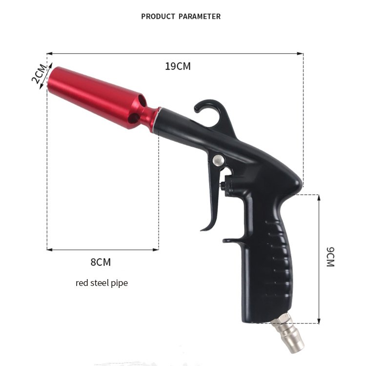 Effective Dust Cleaning Tool for Car Washers Black Interior Car Air Blowing Dust Gun