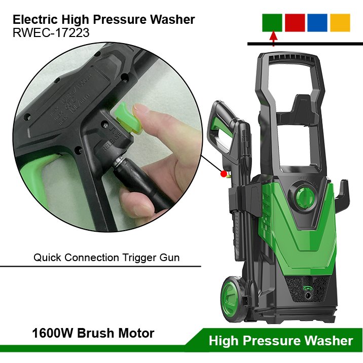 1600W Electric Power High Pressure Washer Pump Home Car Cleaner Cold Water Jet Car Washer Machine Portable Pressure Cleaners