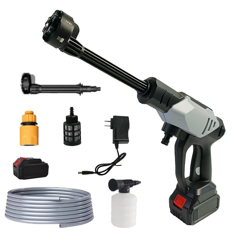 new model Power Tools Lithium High Pressure Electric Car Washer Gun Rechargeable Portable Car Wash Machine With Foam Generator