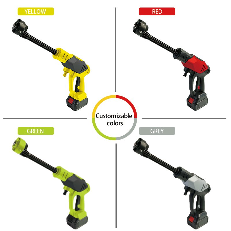 new model Power Tools Lithium High Pressure Electric Car Washer Gun Rechargeable Portable Car Wash Machine With Foam Generator