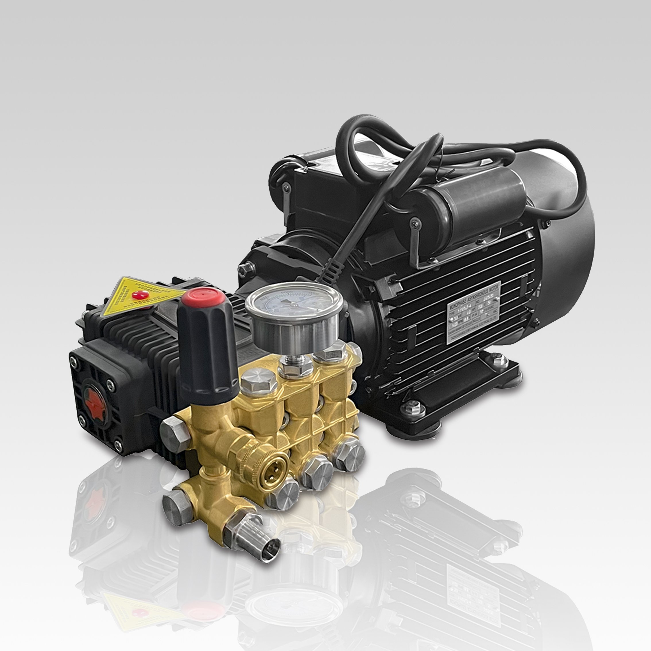 Amsturdy WS201 High Pressure Cleaner 200bar 15lpm Plunger Pump Electric High-Pressure Washer Motor Set