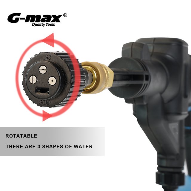 G-max 18V 23Bar High Pressure Car Washer Lithium Battery Powered Cordless Pressure Washer with Durable Plastic Material