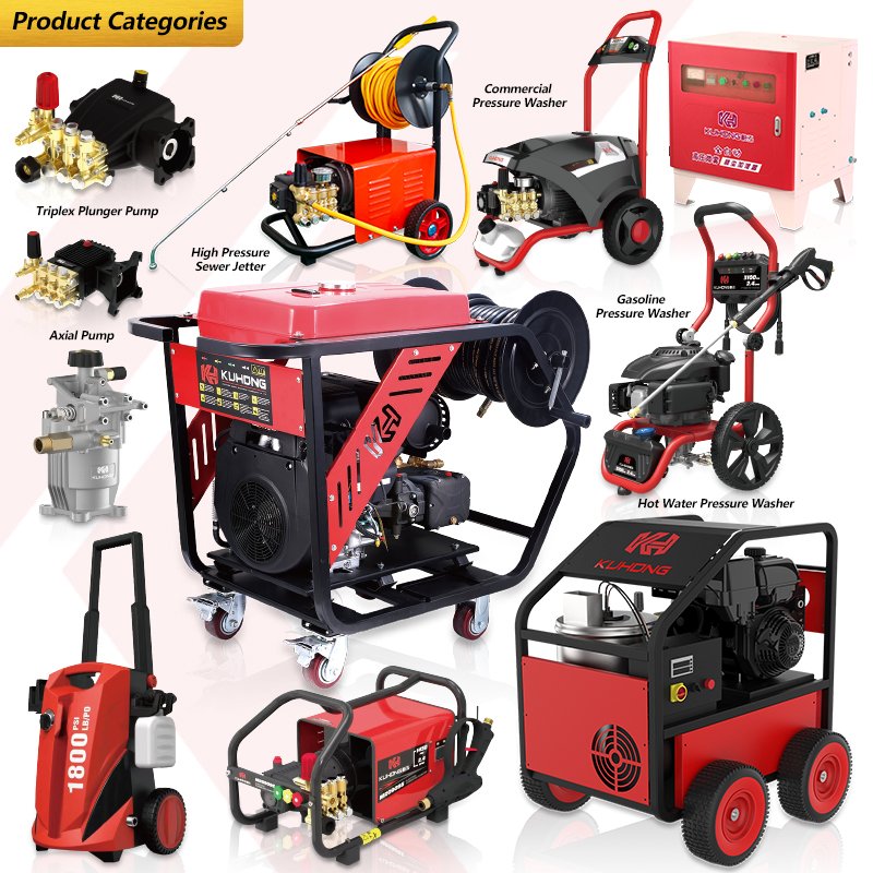 KUHONG 200 Bar 3000psi Pressure Washer Gasoline Car Washer High-pressure Washer