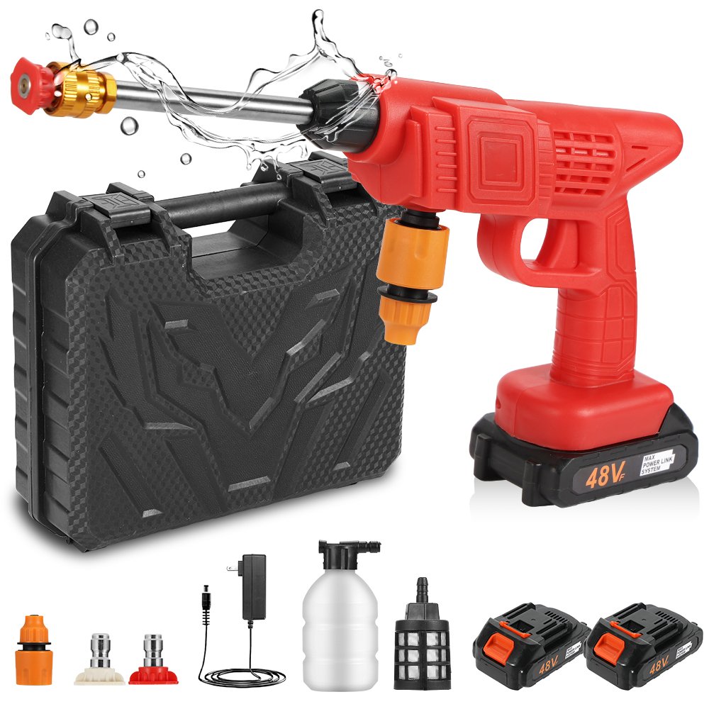 OJOJ 48V Lithium Battery Powered Cordless High Pressure Car Washer Efficient Wordless Car Wash Sprayer Machine