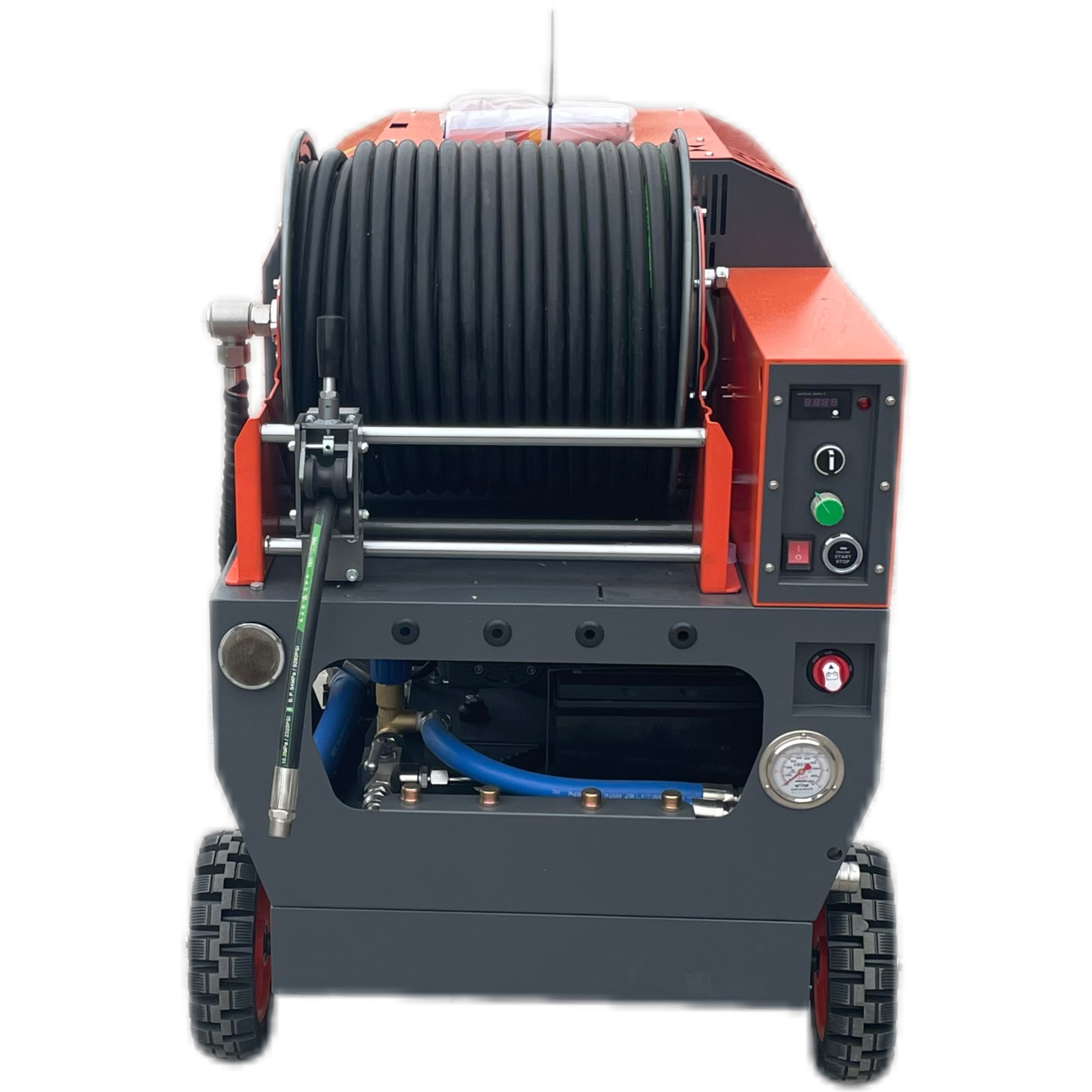 AMJET 37HP sewer jet machine high-pressure water jet cleaning machine 200bar-65lpm high-pressure sewer cleaning machine