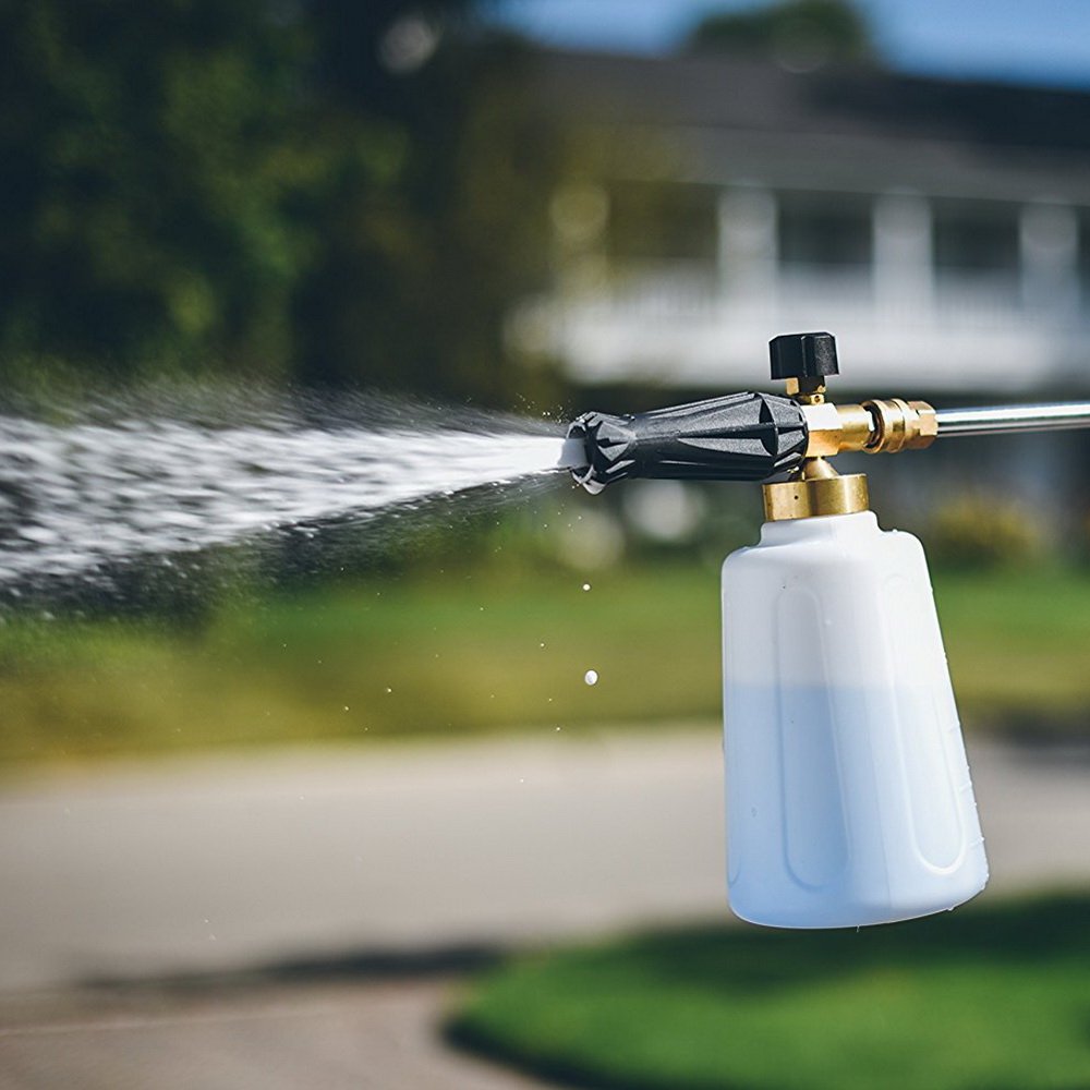 Custom logo 1/4" quick release pressure washer DIY snow foam cannon lance