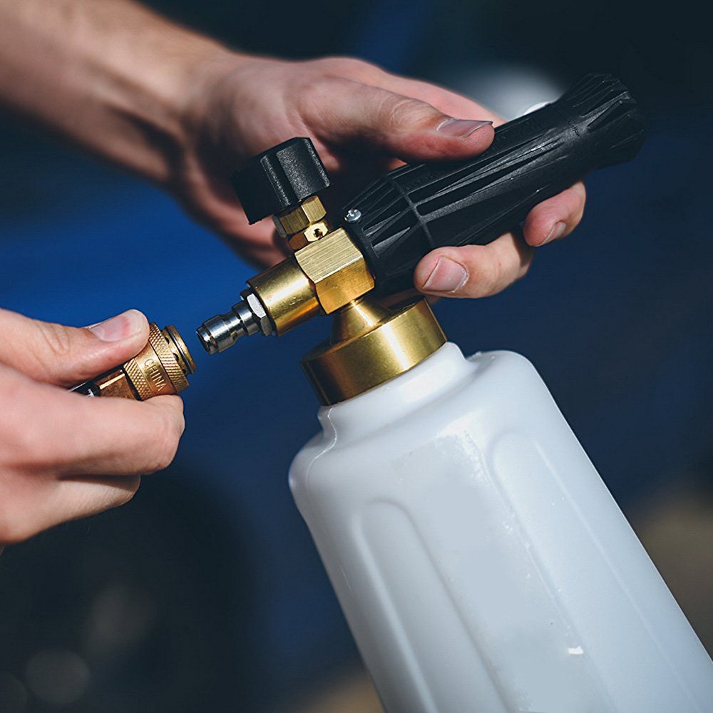 Custom logo 1/4" quick release pressure washer DIY snow foam cannon lance