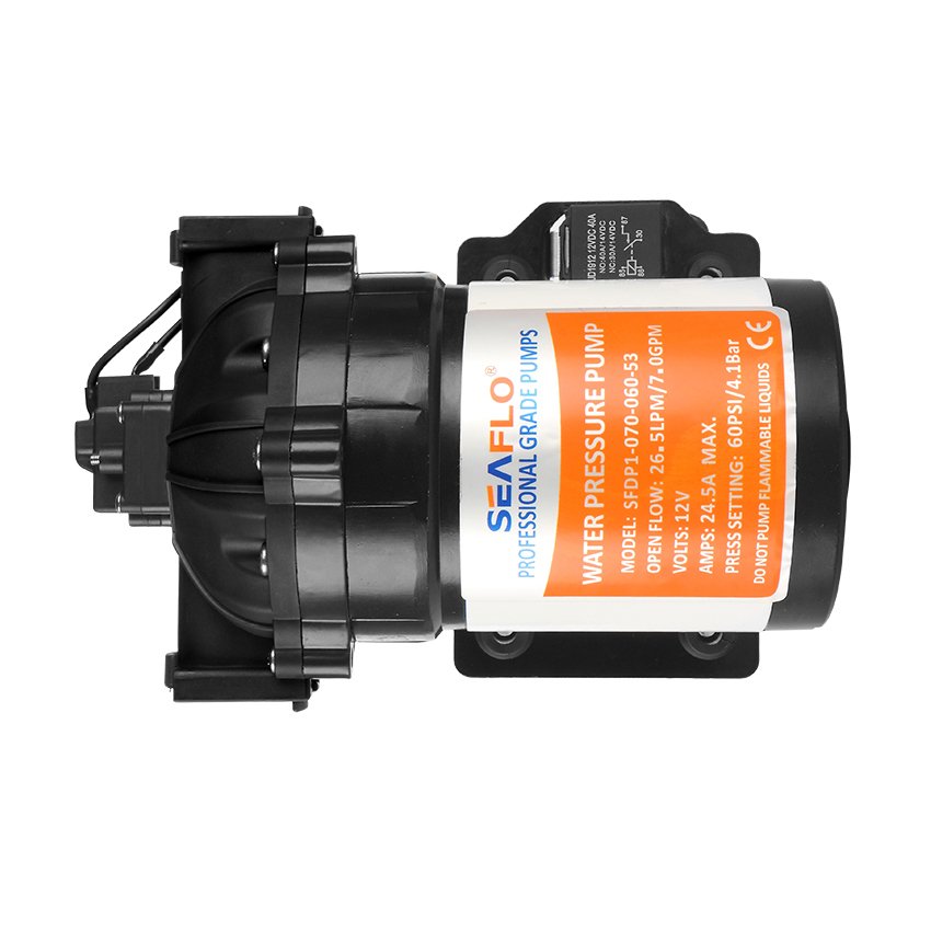 SEAFLO 12V 26.5LPM Car Washer Pressure Agricultural Diaphragm Water Pump