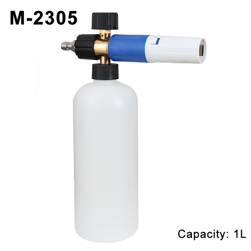 Lingzhen Car Washing Spray Foam Gun Plastic Bottle Snow Foam Cannon High Pressure Washer Snow Foam Lance