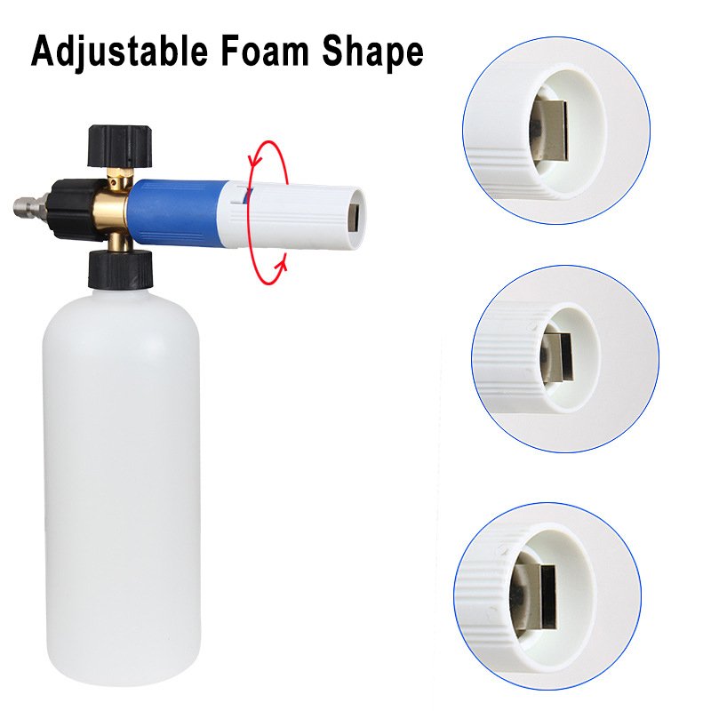 Lingzhen Car Washing Spray Foam Gun Plastic Bottle Snow Foam Cannon High Pressure Washer Snow Foam Lance