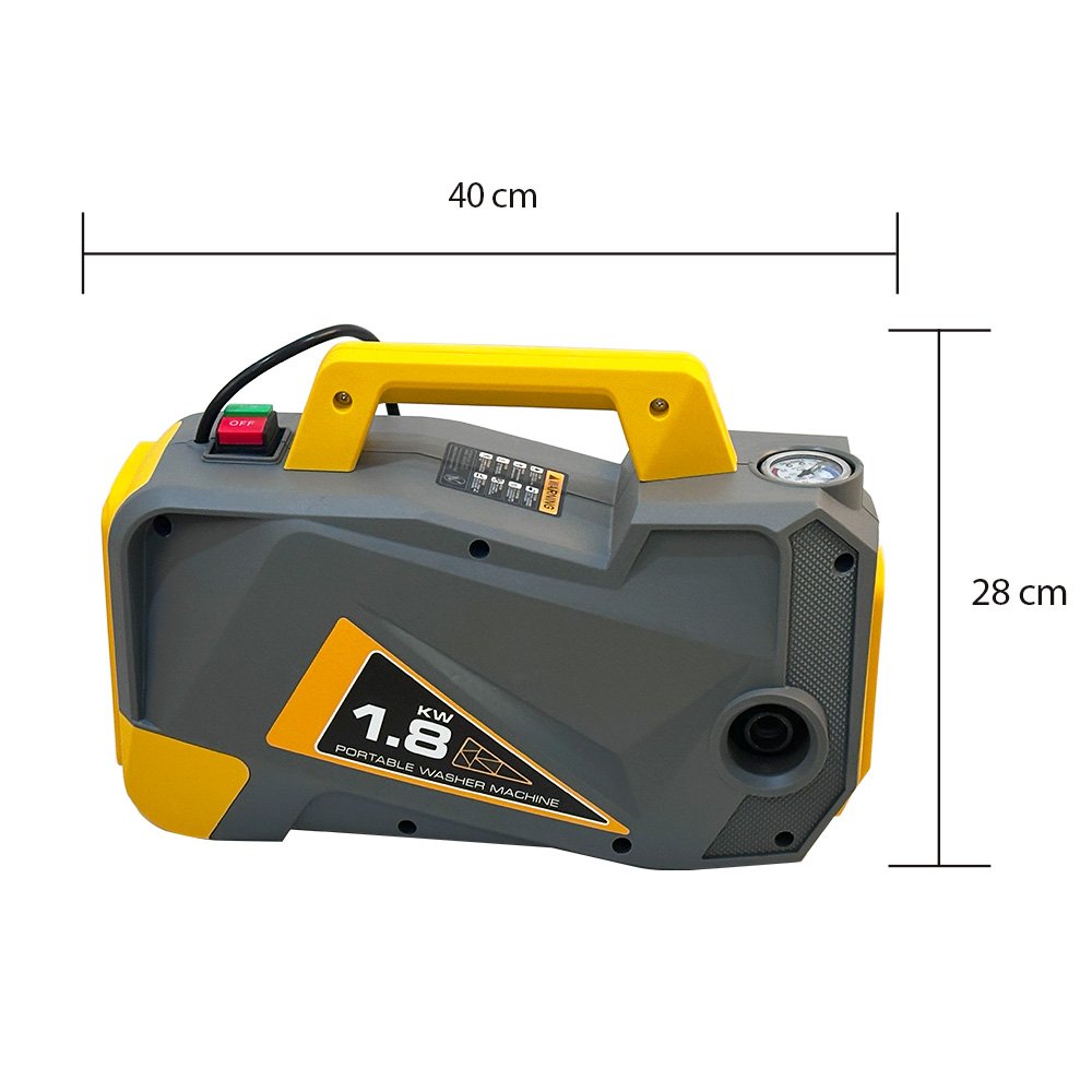 Light Weight Foam Hydraulic 220V 1800W Portable Car Washing Machine Home Use Electric Induction Motor High Pressure Car Washer