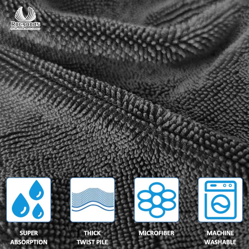 Twisted Loop Microfiber car Wash Drying Towel Microfiber Towel car Quick-dry Auto Detailing car Cleaning Cloth Micro Fiber