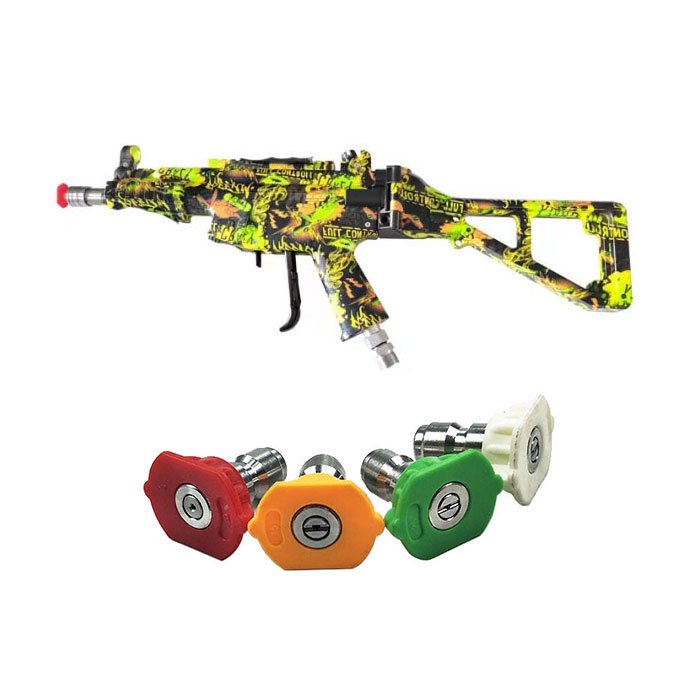 DIY High Pressure Washer Gun with Swivel Connector Water Spray Gun for Car Washing