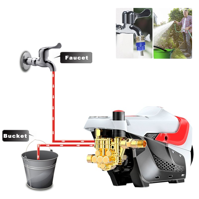 2200W 160bar high pressure car washer With adjustment portable machine portable pressure washer