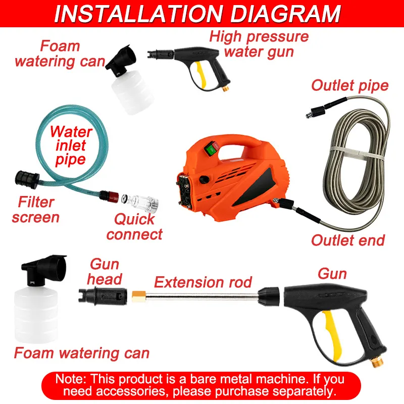 High Pressure Best Convenient Sprayer Portable Auto Pressure Handheld Jet Car Washer Equipment For Car