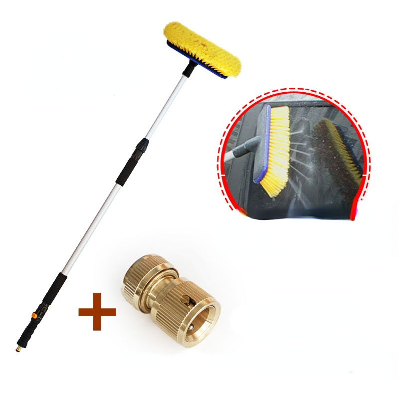 12 V 24V 1.5m 6-hole brush double-pump high-pressure car washer with water brush tool Kit for car cleaning