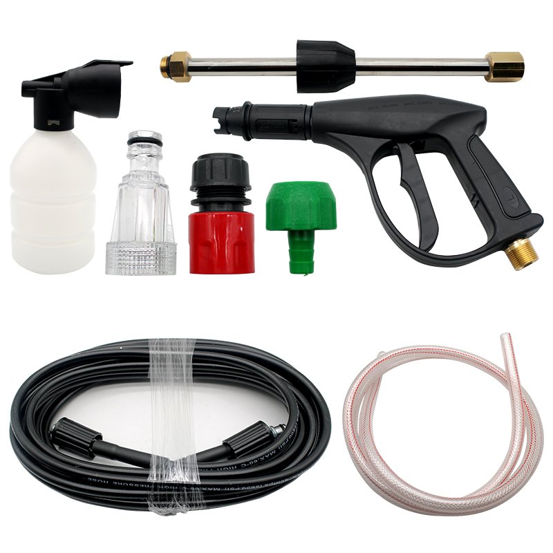 220V Adjustable High Pressure Car Washer Metal/Plastic/Steel/Copper Material Cleaning Gun Water Pipe Kit Model Number Washer Gun