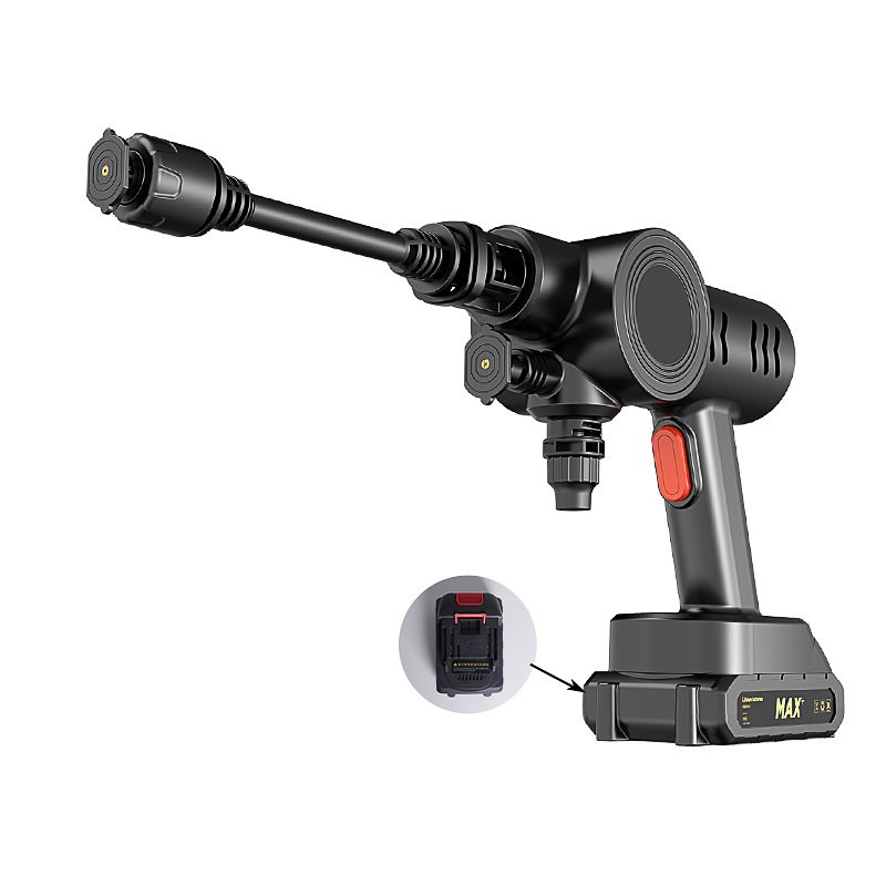 Factory Direct Sales Electric Car Wash Gun ABS Battery Powered Car Washer 18.5V Foam Gun For Car Wash