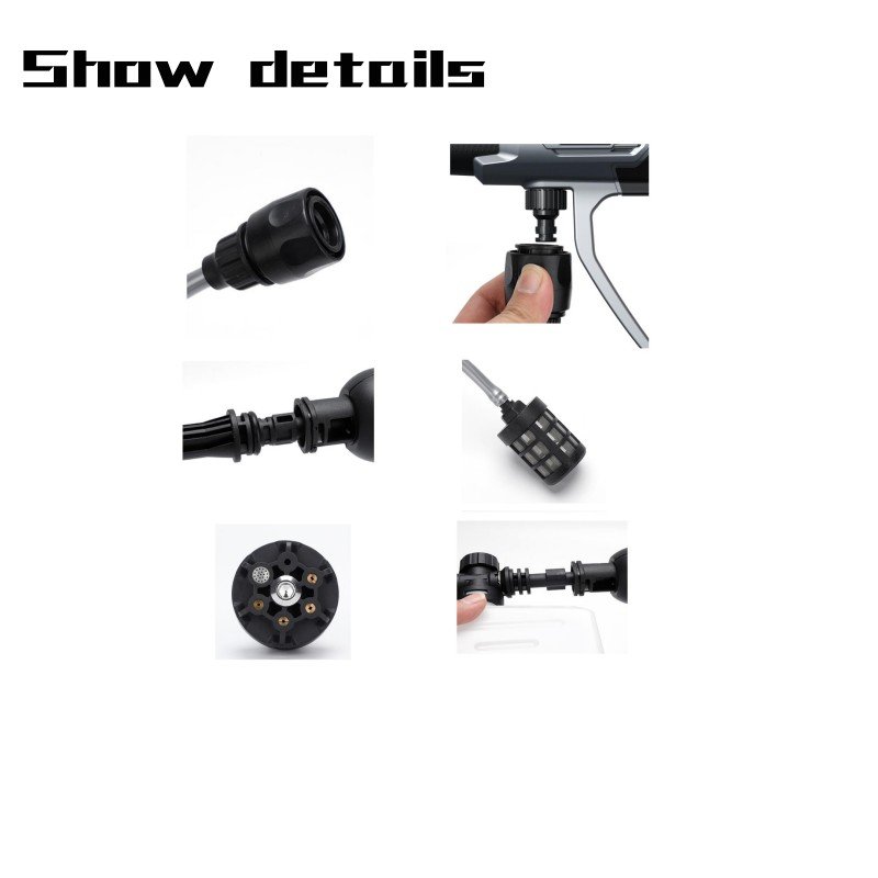 Wireless 48V Lithium Battery Car Washer machine Cleaner Water Pump Foam Gun 45bar High Pressure Portable Cordless Car Washer