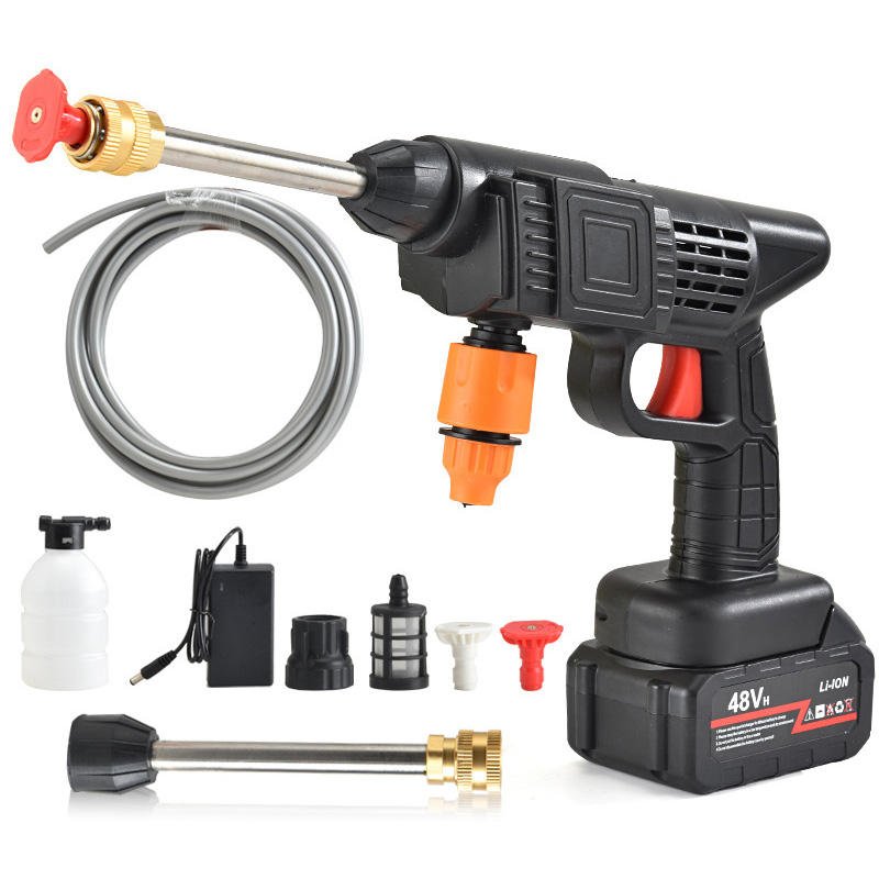 High Pressure Cleaning Car Washer 24V 48V 96V Cordless Electric Cleaning Machine Lithium Battery Washer tool Kit